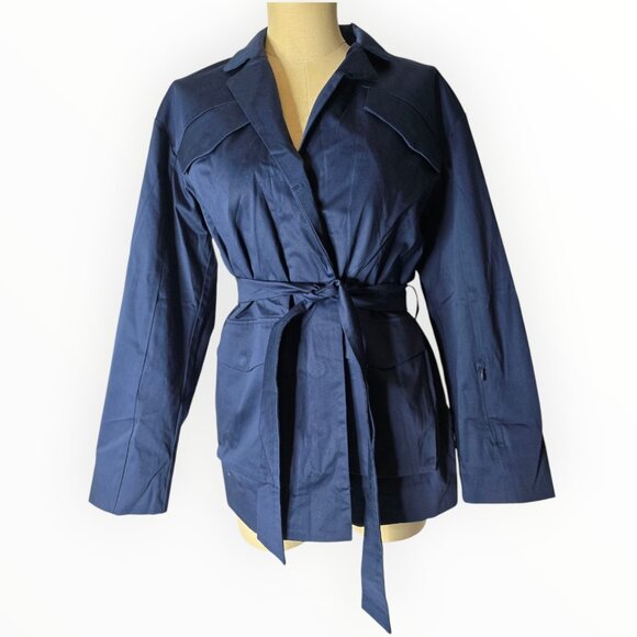 Away The Utility Jacket Size SMALL Navy Blue NWT Travel Jacket Retail- $375. - Picture 1 of 14